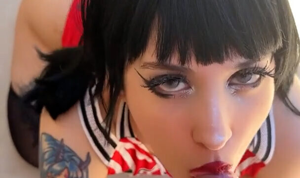 Demon Mika onlyfans leak – blowjob